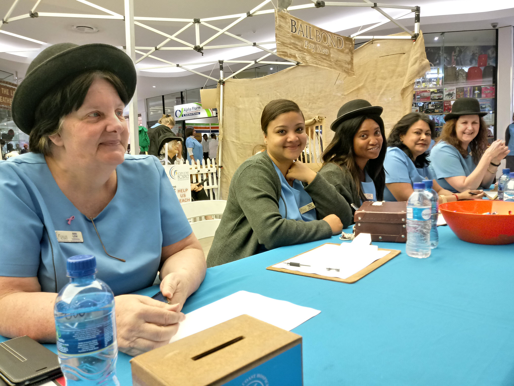 Our dedicated team taking bail pledges for Dr Nell