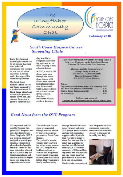 February 2018 Newsletter